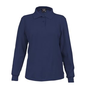 Polera Activex Pique Azul Marino M/Larga Mujer UV