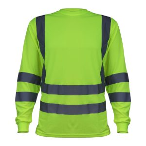 Polera Activex Polo Dry Fit Verde Fluor C/Reflect M/Larga UV